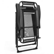 Load image into Gallery viewer, 4 Pcs Patio Garden Adjustable Reclining Folding Chairs with Headrest-Gray
