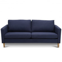 Load image into Gallery viewer, Upholstered Modern Fabric Love Seat Sofa-Blue
