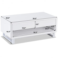 Load image into Gallery viewer, Bluetooth Speakers Drawer LED Light Modern Coffee Table
