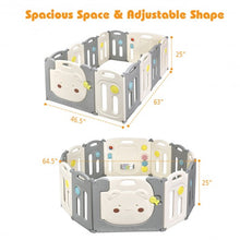 Load image into Gallery viewer, 12 Panel Baby Playpen Kids Activity Play Yard
