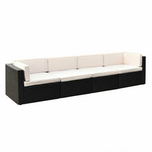 Load image into Gallery viewer, 4 Pcs Patio Rattan Wicker Furniture Set
