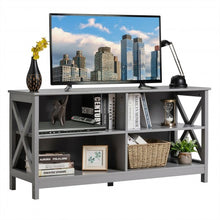 Load image into Gallery viewer, Wooden TV Stand Entertainment Media Center -Gray
