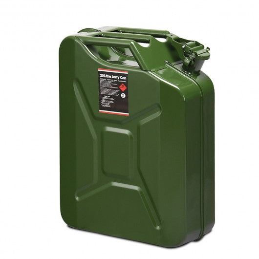 5 Gallon Steel Gas 20 L Jerry Fuel Can-Green