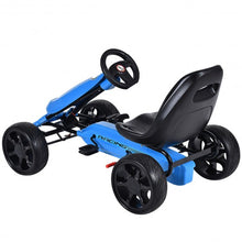 Load image into Gallery viewer, Outdoor Kids 4 Wheel Pedal Powered Riding Kart Car-Navy
