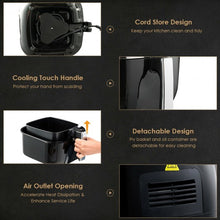 Load image into Gallery viewer, 3.5 QT Electric 1300W  Hot Air Fryer with Timer&amp; Temperature Control

