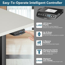 Load image into Gallery viewer, Electric Adjustable Standing up Desk Frame Dual Motor with Controller-Black
