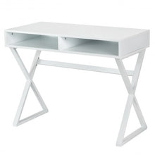 Load image into Gallery viewer, Modern Computer Desk Makeup Vanity Table with 2 Storage Compartments
