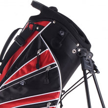 Load image into Gallery viewer, Golf Stand Cart Bag with 6-Way Divider Carry Pockets-Red
