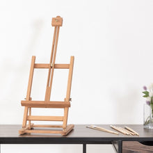Load image into Gallery viewer, Adjustable Portable Wood Tabletop Easel H-Frame for Artist Painting Display
