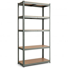 Load image into Gallery viewer, 35.5&quot; x 71&quot; Adjustable 5-Layer 2000 lbs Capacity Tool Shelf -Gray
