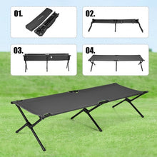 Load image into Gallery viewer, Adults Kids Folding Camping Cot-Gray

