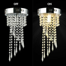 Load image into Gallery viewer, Elegant Ceiling Crystal Chandeliers with Stainless Base
