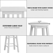 Load image into Gallery viewer, 3-Piece Counter Height Breakfast Table with 2 Stools
