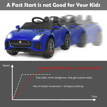 Load image into Gallery viewer, 12V Jaguar F-Type SVR Licensed Kids Ride On Car-Navy
