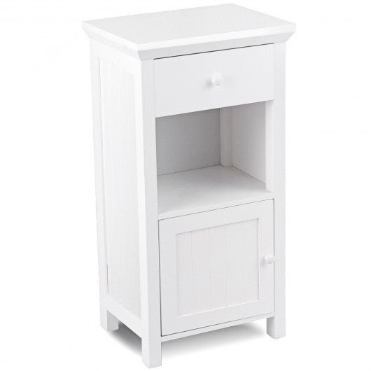 Bathroom Floor Storage Drawer Cabinet Cupboard with Door