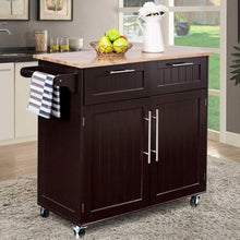 Load image into Gallery viewer, Heavy Duty Utility Modern Rolling Kitchen Cabinet Cart
