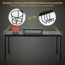 Load image into Gallery viewer, 63 inch Gaming Desk with Monitor Shelf Tablet Board
