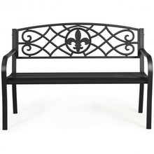 Load image into Gallery viewer, Patio Park Yard Outdoor Furniture Steel Bench
