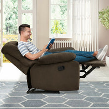 Load image into Gallery viewer, Recliner Chair Single Sofa Lounger Home Theater Seating with Footrest-Brown
