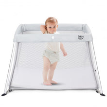 Load image into Gallery viewer, Portable Lightweight Baby Playpen Playard with Travel Bag-Gray
