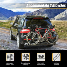 Load image into Gallery viewer, 2&quot; Heavy Duty 2 Bicycle Hitch Mount Carrier
