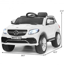 Load image into Gallery viewer, 12V Mercedes Benz GLE Licensed Kids Ride On Car -White

