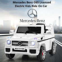 Load image into Gallery viewer, Mercedes Benz G65 Licensed Remote Control Kids Riding Car-White
