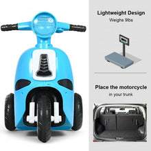 Load image into Gallery viewer, 6V Electric Kids Ride on Motorcycle 3 Wheel Scooter
