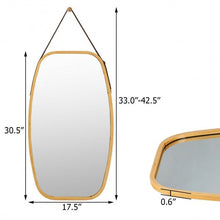 Load image into Gallery viewer, 30�Modern Rectangle Wall Hanging Framed Mirror
