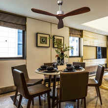 Load image into Gallery viewer, 52&quot; Modern Brushed Nickel Finish Ceiling Fan with Remote Control
