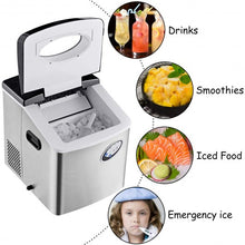 Load image into Gallery viewer, Costway Stainless Steel Ice Maker w/ 48 lbs Productivity
