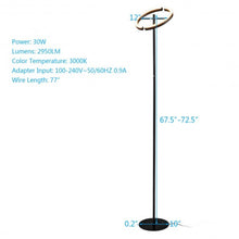 Load image into Gallery viewer, Modern Dimmable Torchiere Touch Control Standing LED Floor Lamp-Black
