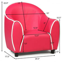 Load image into Gallery viewer, Kids Sofa Armrest Chair Couch Children Living Room Toddler Furniture-Red
