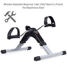 Load image into Gallery viewer, Folding Under Desk Indoor Pedal Exercise Bike for Arms Legs
