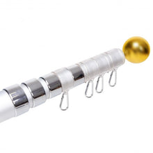 Load image into Gallery viewer, 25ft Telescoping Flagpole 2 US America Flag Kit
