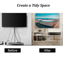 Load image into Gallery viewer, 48.5&quot; 2 Tier Modern Wall Mounted Hanging Floating Shelf-White

