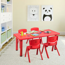 Load image into Gallery viewer, 4-pack Kids Plastic Stackable Classroom Chairs-Red
