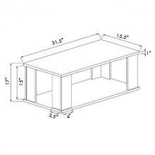 Load image into Gallery viewer, 2-tier Rustic Vintage Coffee Table with Storage Shelf

