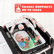 Load image into Gallery viewer, 4-in-1 Convertible Portable Baby Playard with Changing Station-Pink
