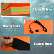 Load image into Gallery viewer, 12’ x 6’ 3 Layer Floating Water Pad-Orange
