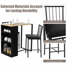 Load image into Gallery viewer, 3 Piece Counter Height Pub Dining Set-Natural
