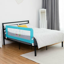 Load image into Gallery viewer, 69&quot; Breathable Baby Toddlers Bed Rail Guard Safety Swing Down-Blue
