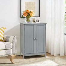 Load image into Gallery viewer, Bathroom Floor Storage Double Door Cupboard Cabinet-Gray

