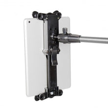 Load image into Gallery viewer, Universal Adjustable Rotating IPAD/Tablet PC Holder Floor Mount Stand -silver
