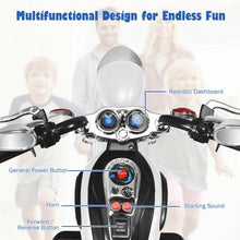 Load image into Gallery viewer, 6V 3 Wheel Kids Motorcycle-White
