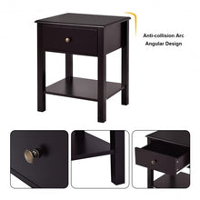 Load image into Gallery viewer, Brown Nightstand End Table
