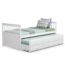 Load image into Gallery viewer, Alternative Twin Captain&#39;s Bunk Bed-White
