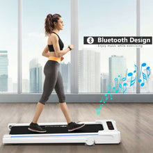Load image into Gallery viewer, 2.25HP 3-in-1 Folding Treadmill with Table Speaker Remote Control-White

