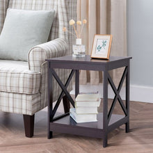 Load image into Gallery viewer, X-Design Display Accent Sofa Side Nightstand Table-Brown
