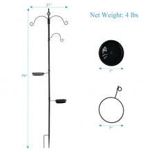 Load image into Gallery viewer, Wild Bird Feeder Planter Hanger with Mesh Tray and Bird Bath
